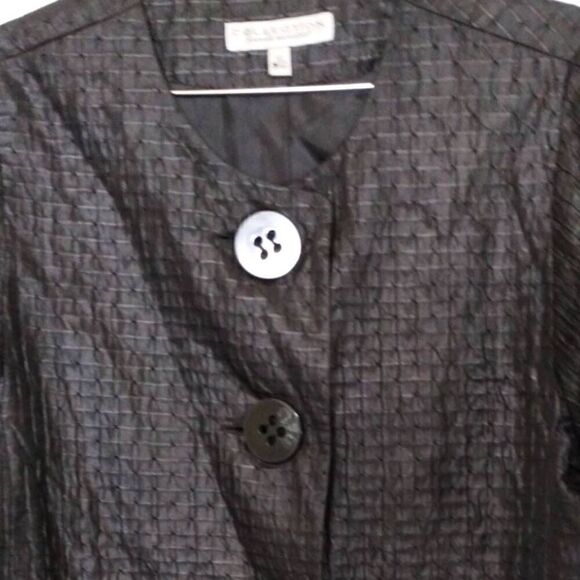 Harve Benard Womens Coat Sz 10 Silk Texture Opera Evening Retroglam Royalty VTG‎ - Picture 7 of 13